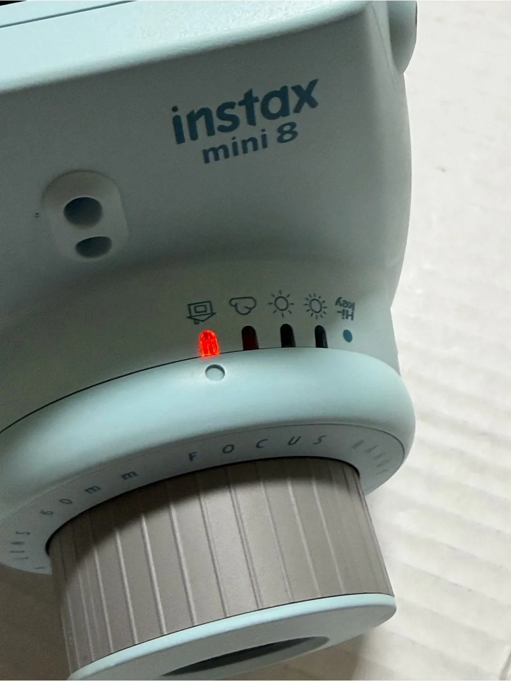 Fujifilm Instax Mini 8 Instant Film Camera Light Blue Tested & Working